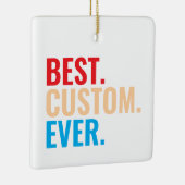 Bester benutzerdefinierter, Vintager Retro-Text Keramikornament (Rechts)