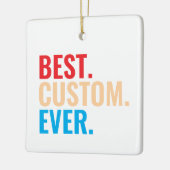 Bester benutzerdefinierter, Vintager Retro-Text Keramikornament (Links)