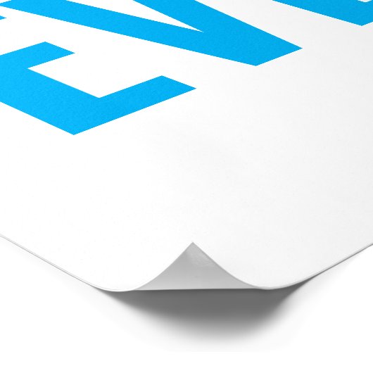 Bester benutzerdefinierter, Vintager Retro-Text Poster (Ecke)