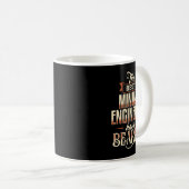 Bester Bergbauingenieur hat Bartentechnik-Miner Kaffeetasse (VorderseiteRechts)