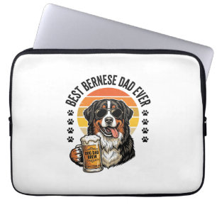 Bester Berner Vater Aller Zeiten Vintage-Hund-Bier Laptopschutzhülle