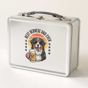 Bester Berner Vater Aller Zeiten Vintage-Hund-Bier Metall Brotdose