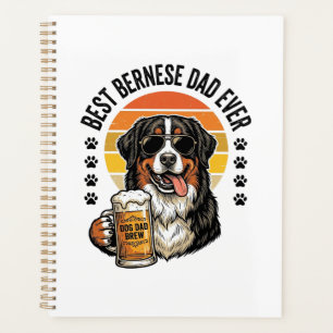 Bester Berner Vater Aller Zeiten Vintage-Hund-Bier Planer