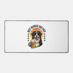 Bester Berner Vater Aller Zeiten Vintage-Hund-Bier Schreibtischunterlage