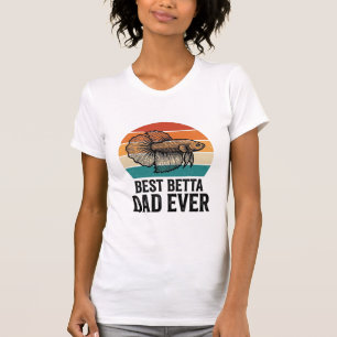 Bester Betta-Vater Aller Zeiten Vintage Fisch Desi T-Shirt