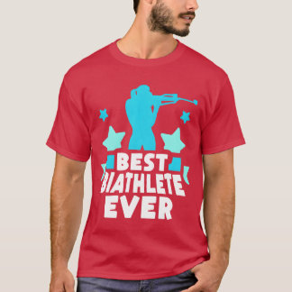 Bester Biathlet Aller Biathlon Sport Biathlons fri T-Shirt