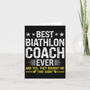 Bester Biathlon-Trainer überhaupt Lustiger Biathlo Karte