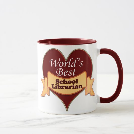Bester Bibliothekar der Welt Schul Tasse (Rechts)