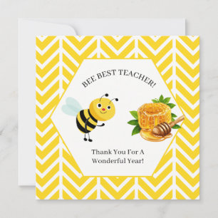 Bester Bienenlehrer Klassenzimmer-Einladung Süße Einladung