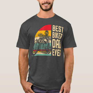 Bester Biker-Vater überhaupt Lustiger Vatertag Mot T-Shirt