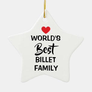 Bester Billet-Familien-Anhänger der Welt Keramik Ornament