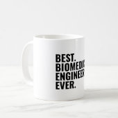 Bester biomedizinischer Ingenieur je lustig Kaffeetasse (Vorderseite Links)