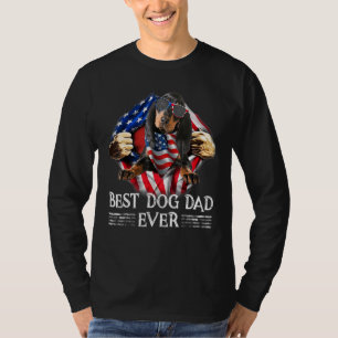Bester Black and Tan Coonhound Vater je American F T-Shirt