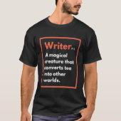 Bester Blogger-Schriftsteller Funny Writing Defini T-Shirt (Vorderseite)