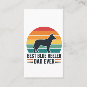 Bester Blue Heeler Vater Aller Zeiten Vintage Hund Visitenkarte