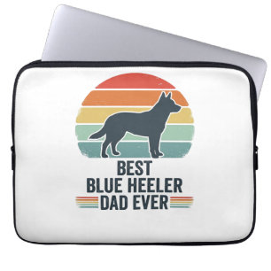 Bester Blue Heeler-Vater überhaupt Vintage-Hund-Sh Laptopschutzhülle
