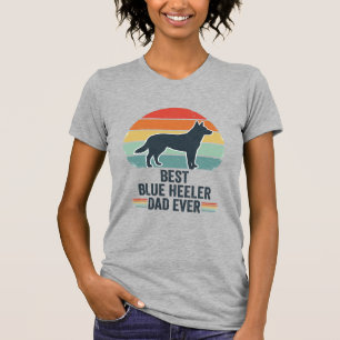 Bester Blue Heeler-Vater überhaupt Vintage-Hund-Sh T-Shirt