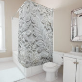 Bester Blumenweißer Duschvorhang (Beispiel)