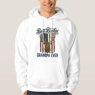 Bester Bock-Opa Aller Zeiten Hirschjagd-Shirt-Desi Hoodie