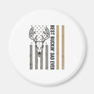 Bester Bockender Vater Hirschjagd Vintage-Shirt-De Magnet