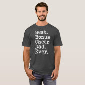 Bester Bonus Cheer Vater je Cheerleader Stepdad T-Shirt (Vorne ganz)