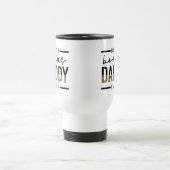 Bester Bonus Daddy je Leopard-Typografie Reisebecher (Mittel)