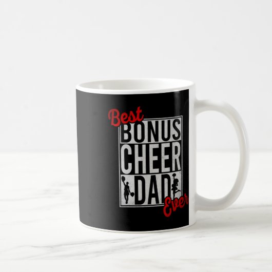 Bester Bonus-Jubel-Papa Aller Cheerleading Kaffeetasse (Rechts)