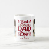 Bester Bonus-Papa Aller Zeiten 2 Foto-Andenken Kaffeetasse (Mittel)