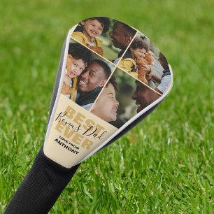 Bester Bonus-Papa aller Zeiten   Fotocollage Golf Headcover
