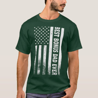 Bester Bonus-Papa Aller Zeiten Vintage Amerikanisc T-Shirt
