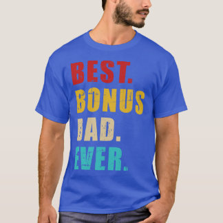 Bester Bonus Papa je Vintages Retro T-Shirt