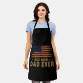 Bester Bonus-Vater für Stepdad American Flag Schürze (Getragen)
