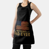 Bester Bonus-Vater für Stepdad American Flag Schürze (InSitu)