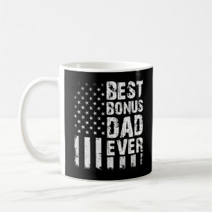 Bester Bonus-Vater je amerikanische Flagge Kaffeetasse