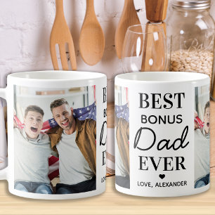 Bester BONUS-VATER je Custom 2 Foto Vatertag Kaffeetasse
