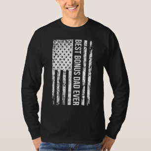 Bester Bonus-Vater je für Stepdad American Flag 1 T-Shirt
