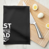 Bester Bonus-Vater je Geschirrtuch (Viertel Falte)