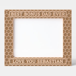 Bester Bonus Vater je Liebe Stepfather Custom Geätzte Rahmen