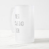 Bester Bonus-Vater je Mattglas Bierglas (Vorderseite Links)