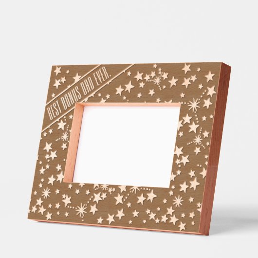 Bester Bonus-Vater je Niedlicher Star Celestial St Geätzte Rahmen (Links)