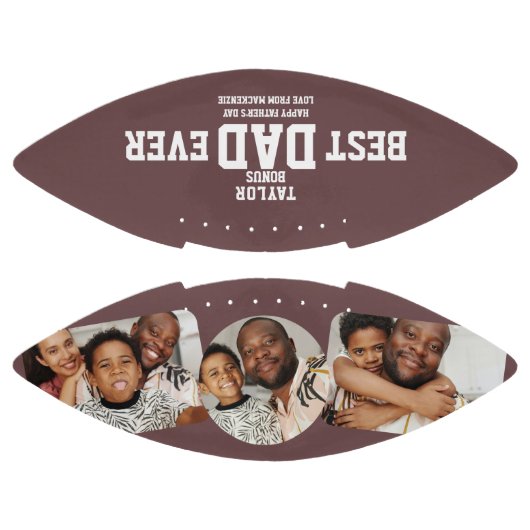 Bester Bonus-Vater je Personalisiertes Foto und Te Football (Paneele)