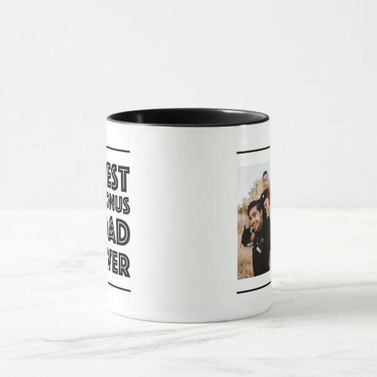 Bester Bonus Vater je Stepdad Stepfather Foto Tasse (Zentrum)