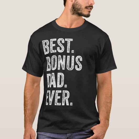 Bester Bonus-Vater je T-Shirt (Vorderseite)