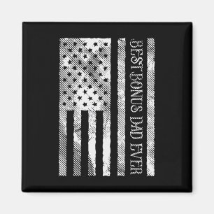 Bester Bonus-Vater je US-Flagge Vintager Patriot S Magnet