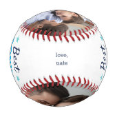 Bester Bonus-Vater je | Vatertag-Foto Baseball (Rückseite)