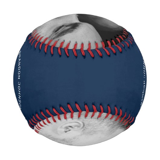 Bester Bonus-Vater Keepake Baseball (Rückseite)