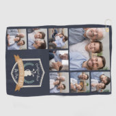 Bester Bonus-Vater nach Par | FotoCollage Golfhandtuch (Horizontal)