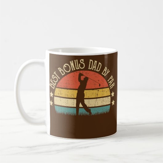 Bester Bonus Vater Par Funny Golf Vatertag Kaffeetasse (Links)