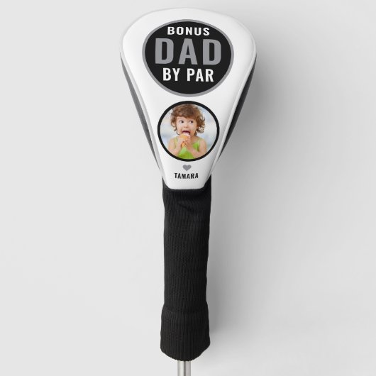 Bester Bonus Vater Par Golf Geschenk Individuelle  Headcover (Vorderseite)