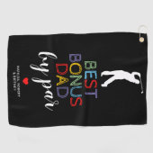 Bester Bonus Vater Par Golf Handtuch (Horizontal)